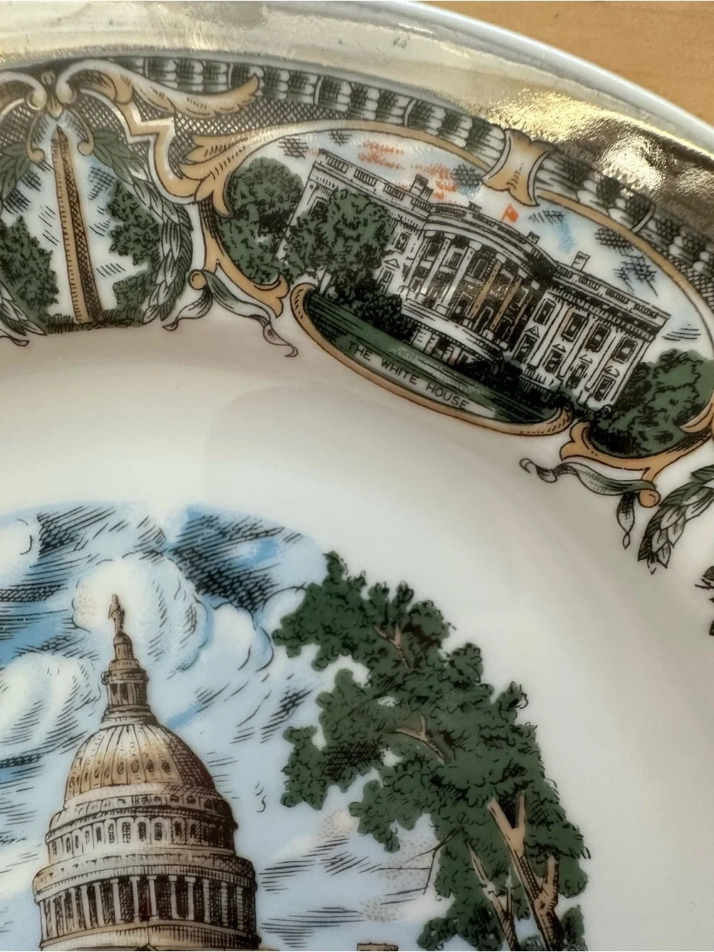 Vintage Capsco Decorative Washington D.C Capitol Collector Souvenir Plate